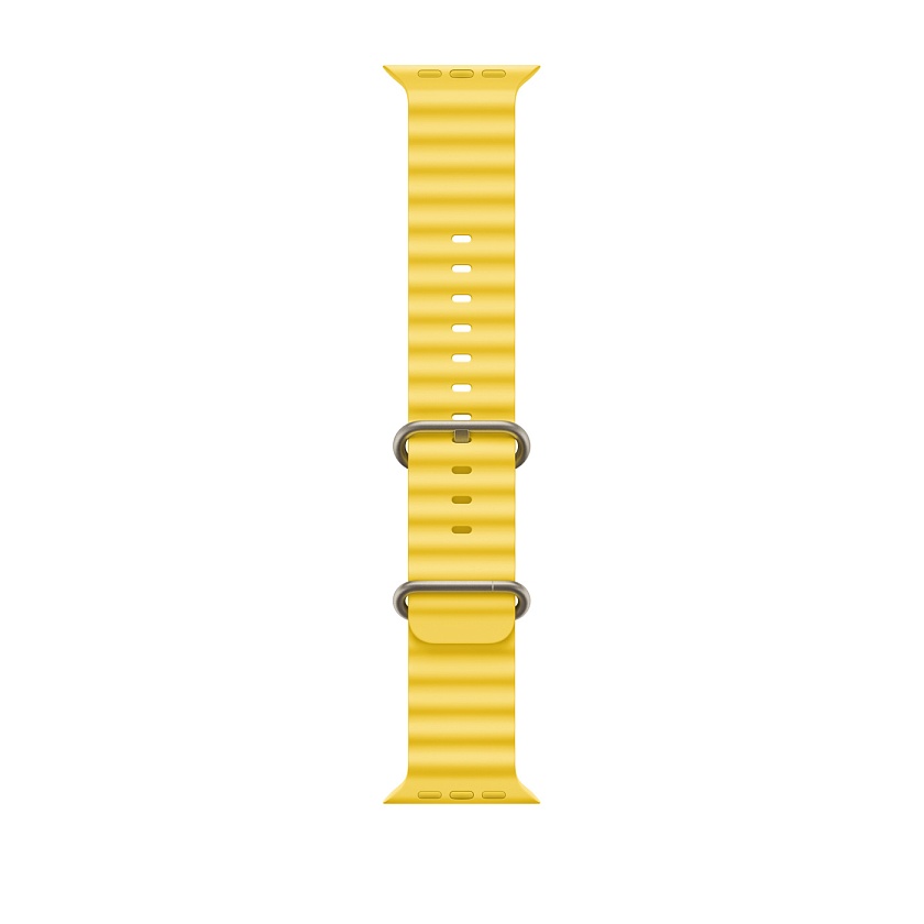 Apple Watch Ultra 49 мм c жёлтым дайверским ремешком