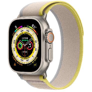 Apple Watch Ultra 49 мм c бежевым нейлоновым браслетом