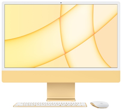 iMac 24 дюйма жёлтый M1 8 ядер CPU 8 ядер GPU