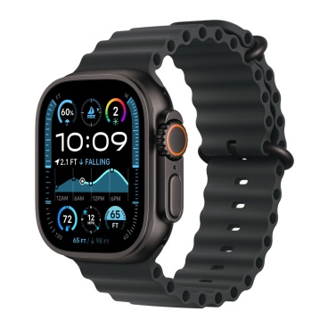 Apple Watch Ultra Black Titanium c ремешком Ocean черного цвета