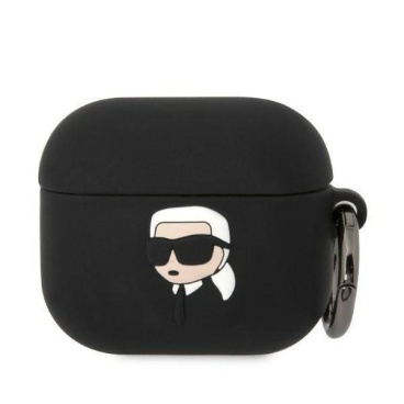 Чехол Karl Lagerfeld Silicone Case Head 3D Black для AirPods 3
