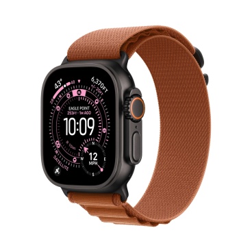 Apple Watch Ultra 3 Black Titanium c ремешком Alpine террактового цвета