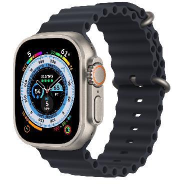 Apple Watch Ultra 49 мм c дайверским ремешком цвета «тёмная ночь»