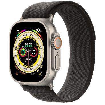 Apple Watch Ultra 49 мм c чёрным нейлоновым браслетом