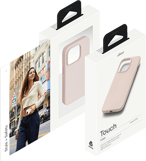 Защитный чехол uBear Touch Case для iPhone 14 Pro розовый