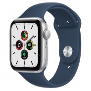 Apple Watch SE 44 мм серебристого цвета