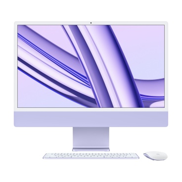 iMac 24 дюйма M3 8 ядер CPU 10 ядер GPU фиолетовый