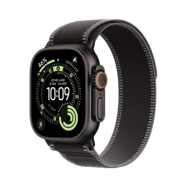 Apple Watch Ultra 3 Black Titanium c ремешком Trail черного цвета