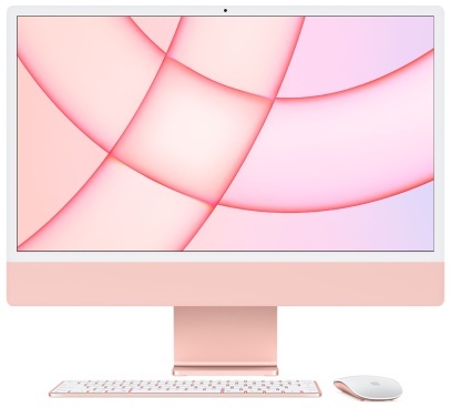 iMac 24 дюйма розовый M1 8 ядер CPU 7 ядер GPU