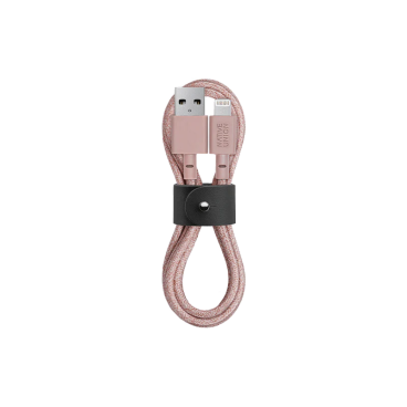 Кабель Native Union Belt USB/Lightning 1,2 метра розовый цвет