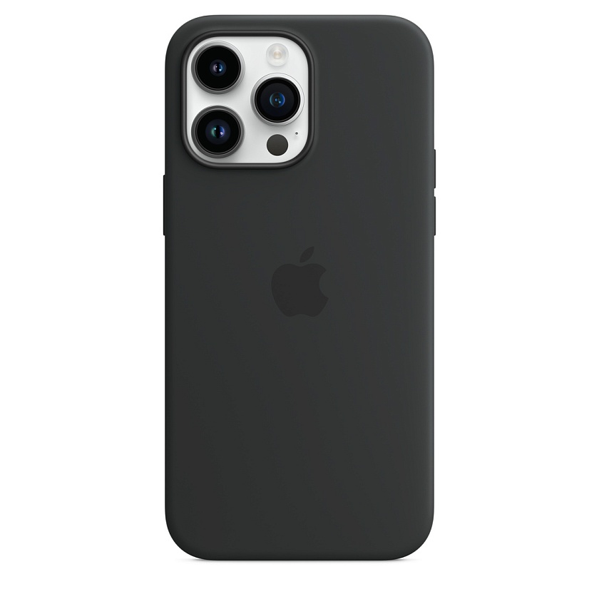 Силиконовый чехол Apple для iPhone 14 Pro Max цвета «тёмная ночь»