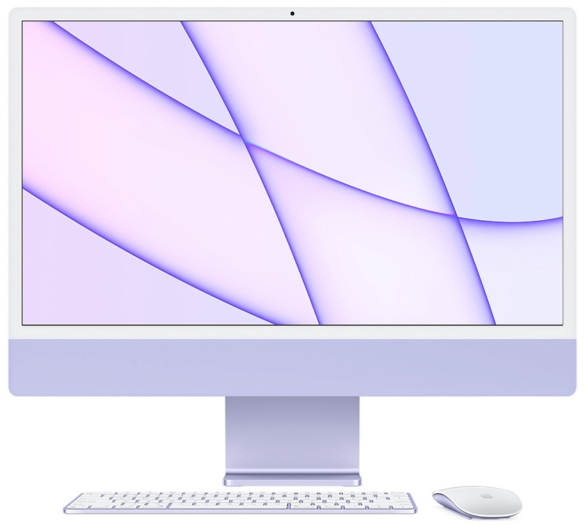 iMac 24 дюйма фиолетовый M1 8 ядер CPU 8 ядер GPU