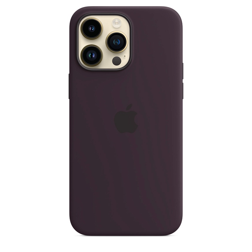 Силиконовый чехол Apple для iPhone 14 Pro Max вишнёвого цвета