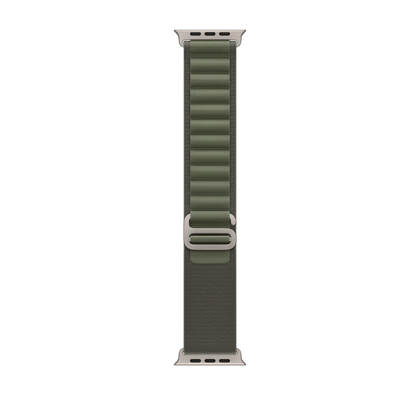 Apple Watch Ultra 49 мм c зелёным альпийским браслетом