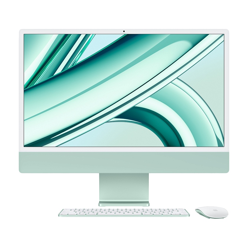 iMac 24 дюйма M3 8 ядер CPU 10 ядер GPU зелёный