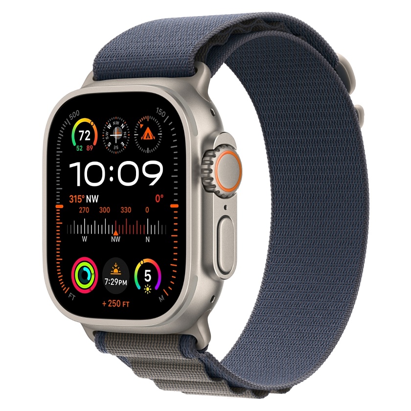 Apple Watch Ultra 2-го поколения 49 мм c ремешком Alpine синего цвета