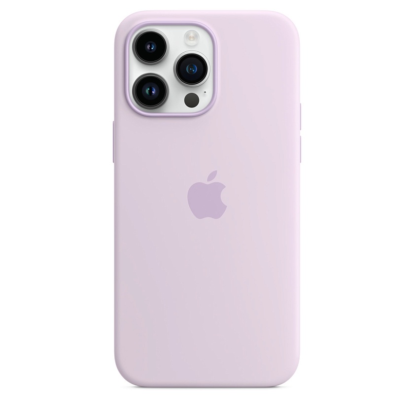 Силиконовый чехол Apple для iPhone 14 Pro Max лилового цвета