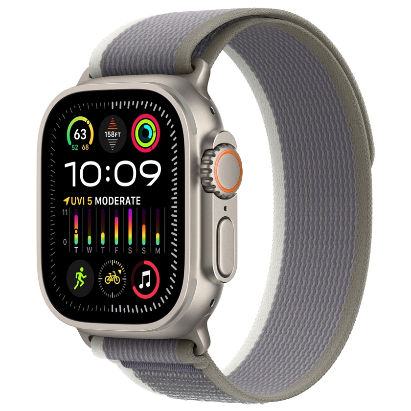 Apple Watch Ultra 2-го поколения 49 мм c ремешком Trail серого цвета