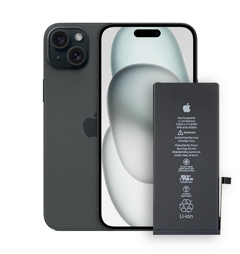 Замена аккумулятора iPhone 15 Plus